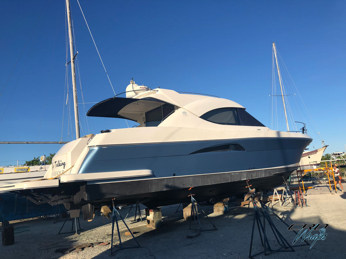 Vinyl Boat Wrap in Wellington