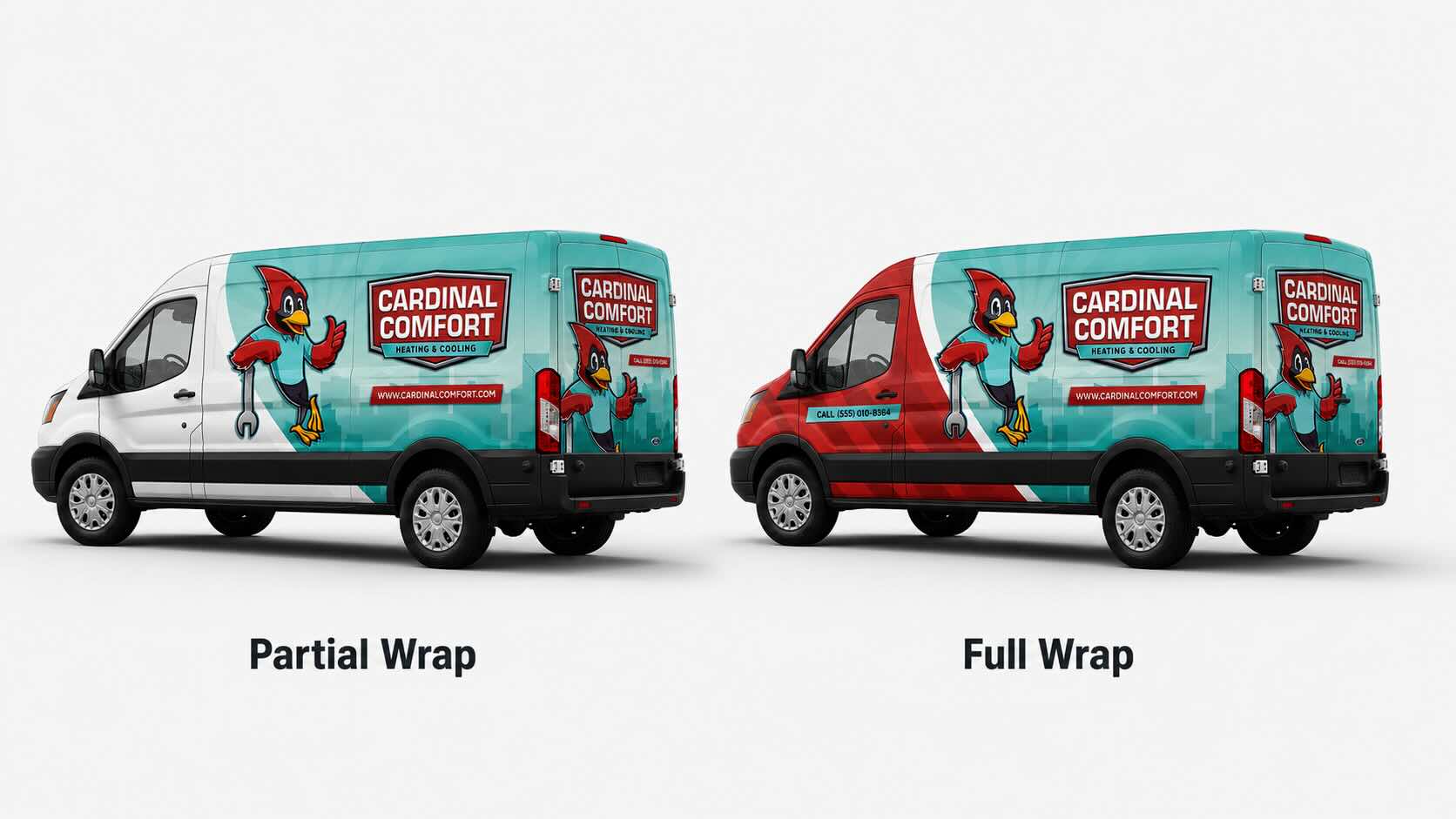 CRD Wraps commercial fleet vehicle wraps in Palm Beach County