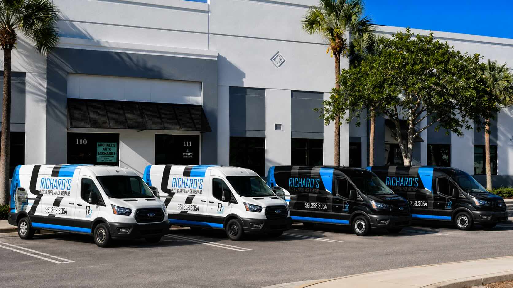 CRD Wraps commercial fleet vehicle wraps in Palm Beach County